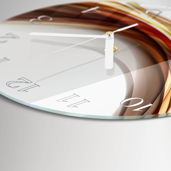 Round wall clock Abstract Lines