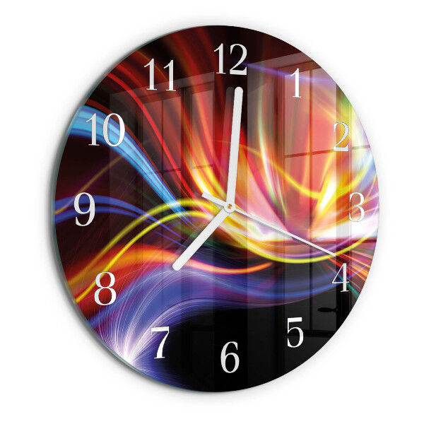 Round wall clock Abstract Art