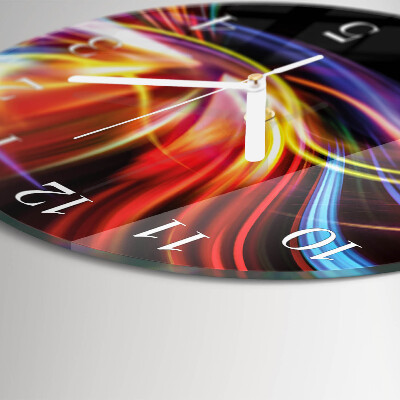 Round wall clock Abstract Art