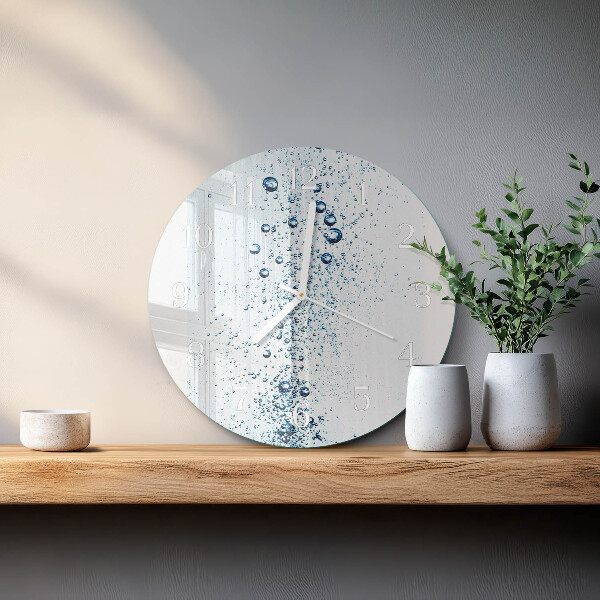 Round wall clock Water
