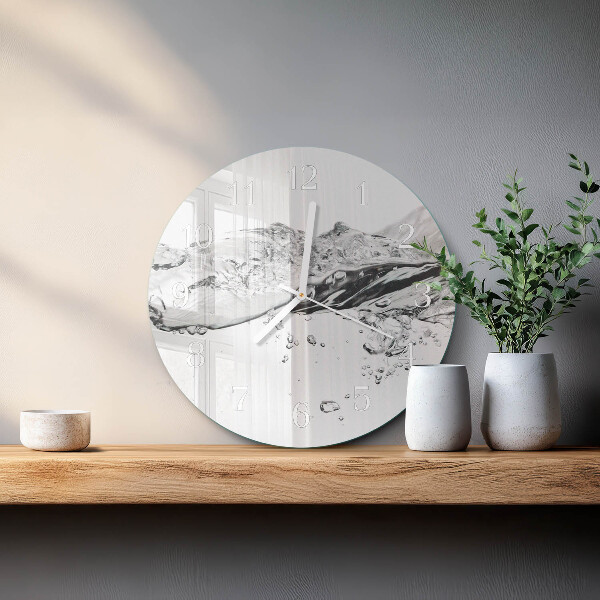 Round wall clock Water
