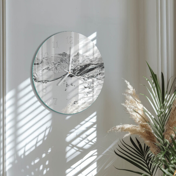 Round wall clock Water
