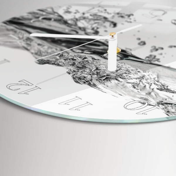 Round wall clock Water