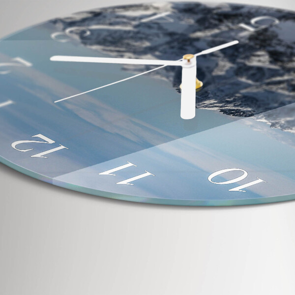 Round wall clock Mountains