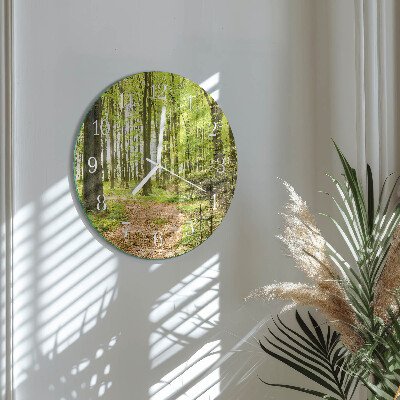 Round wall clock Forest