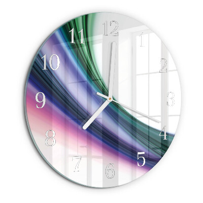Round wall clock Abstract Lines