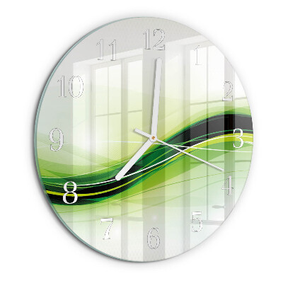 Round wall clock Abstract Lines