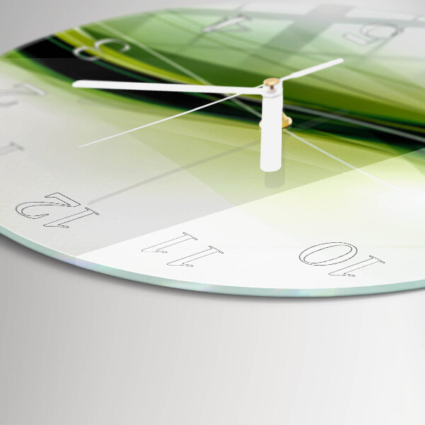 Round wall clock Abstract Lines