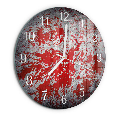 Round wall clock Stains