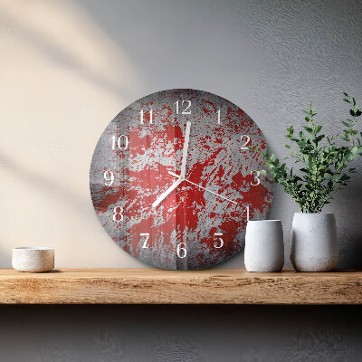 Round wall clock Stains