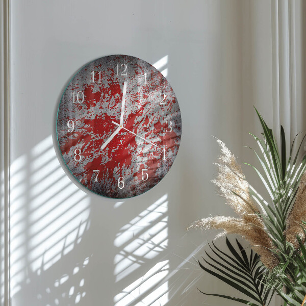 Round wall clock Stains