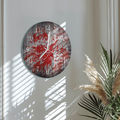 Round wall clock Stains