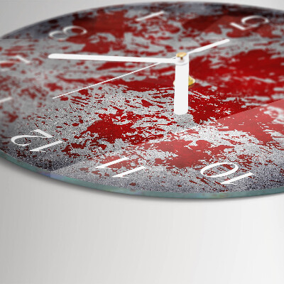 Round wall clock Stains