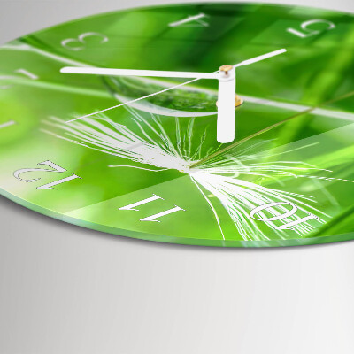 Round wall clock Grass