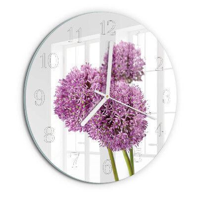 Round wall clock Flower