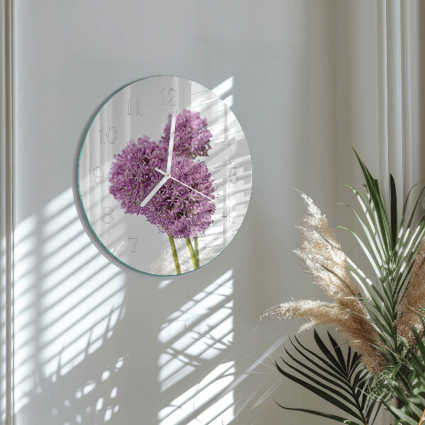 Round wall clock Flower