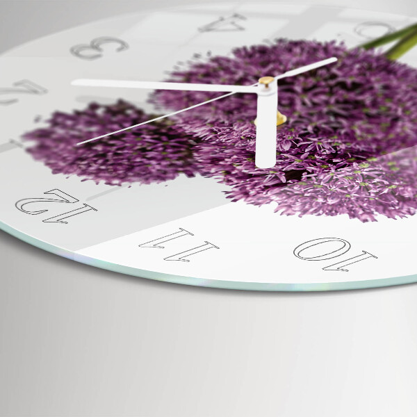 Round wall clock Flower