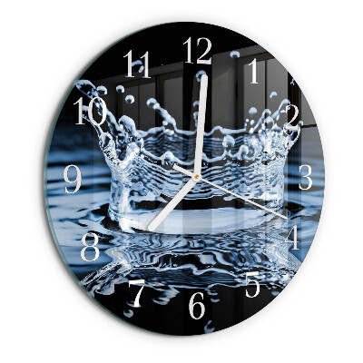 Round wall clock Water