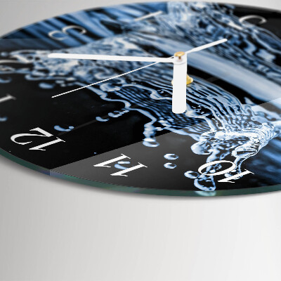 Round wall clock Water