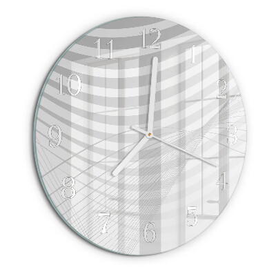 Round wall clock Abstract Lines