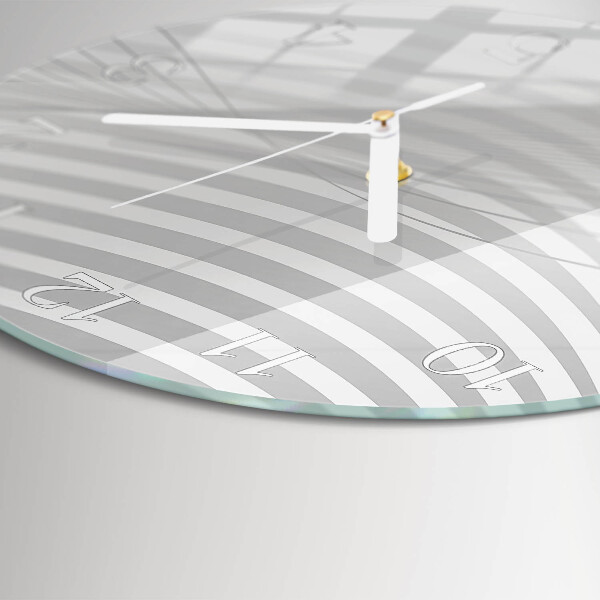 Round wall clock Abstract Lines