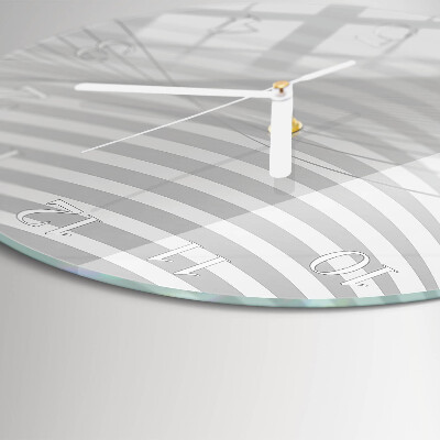 Round wall clock Abstract Lines