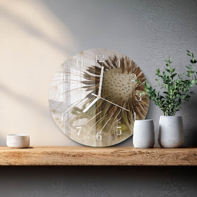 Round wall clock Dandelion