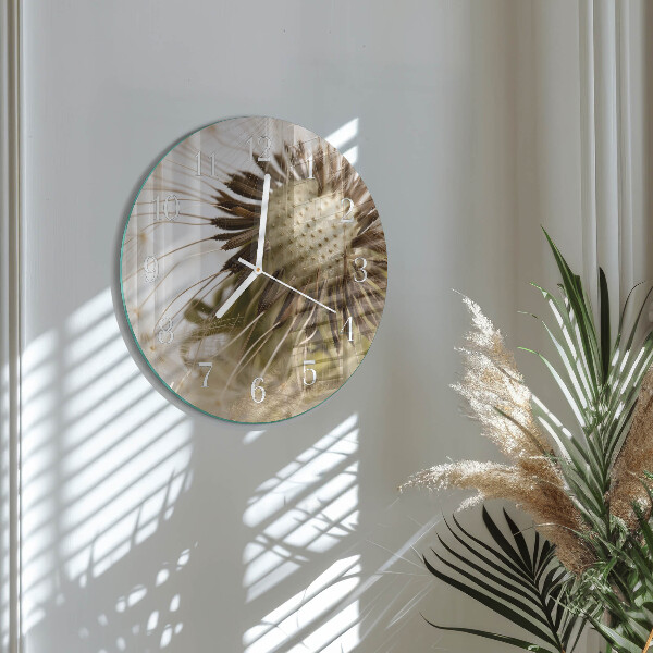 Round wall clock Dandelion