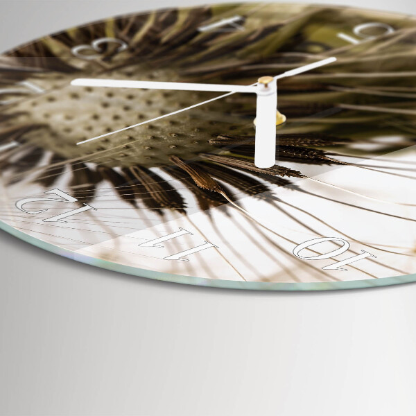 Round wall clock Dandelion