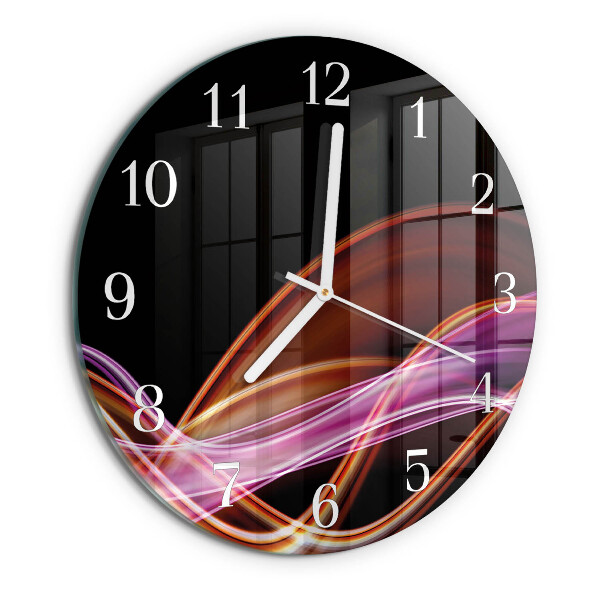 Round wall clock Abstract Art