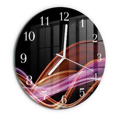 Round wall clock Abstract Art