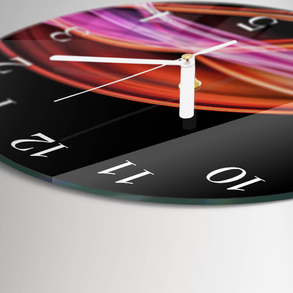Round wall clock Abstract Art