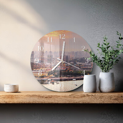 Round wall clock City