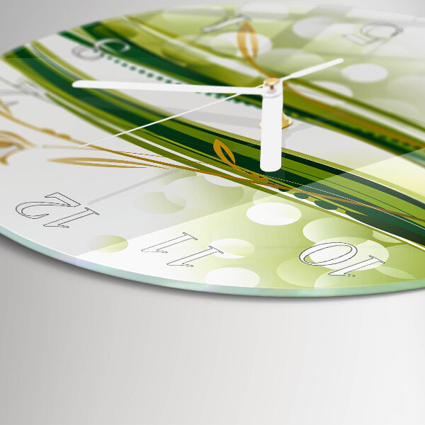 Round wall clock Abstract Lines