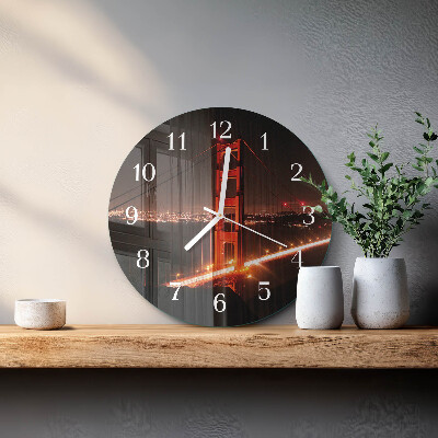 Round wall clock Bridge