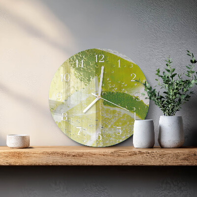 Round wall clock Limewater