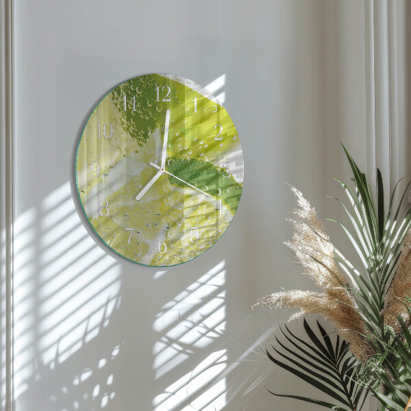 Round wall clock Limewater
