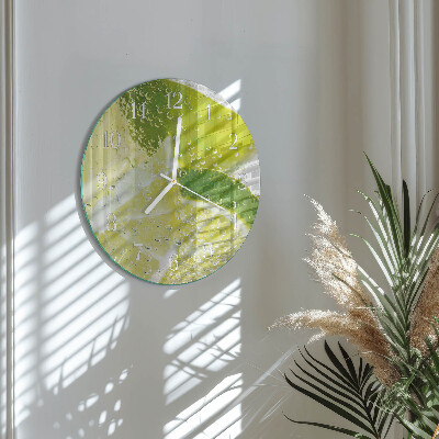 Round wall clock Limewater