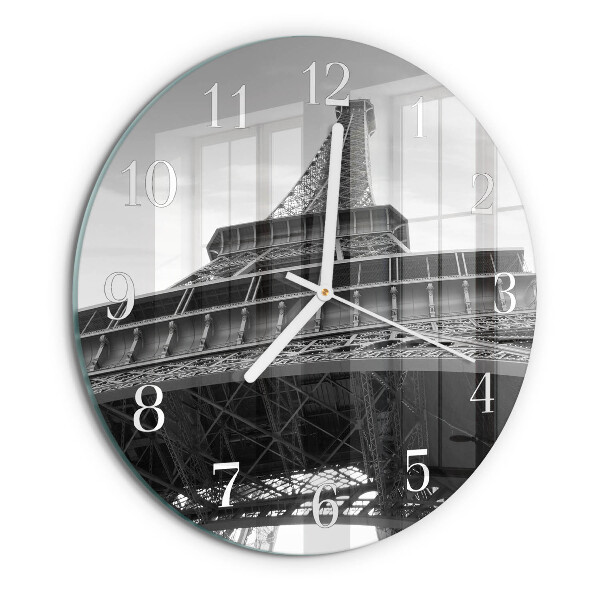 Round wall clock Eiffel Tower Paris