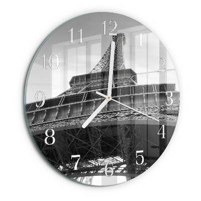 Round wall clock Eiffel Tower Paris