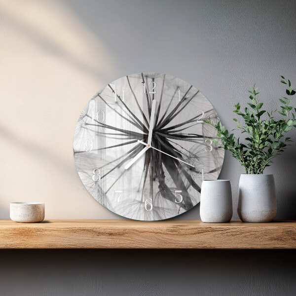 Round wall clock Dandelion