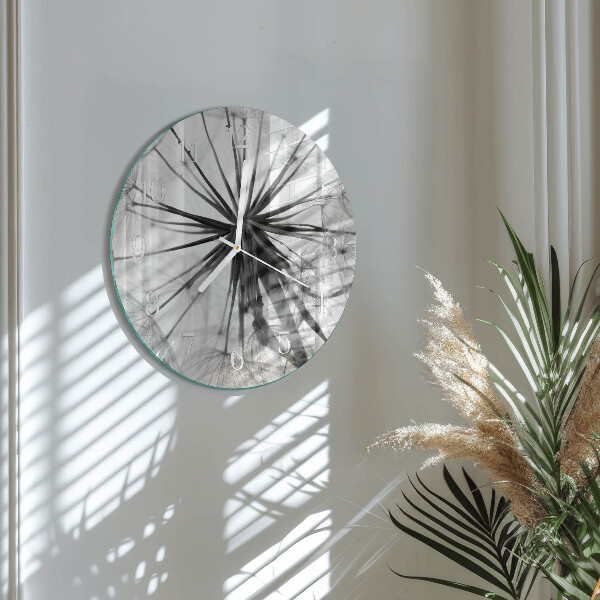 Round wall clock Dandelion