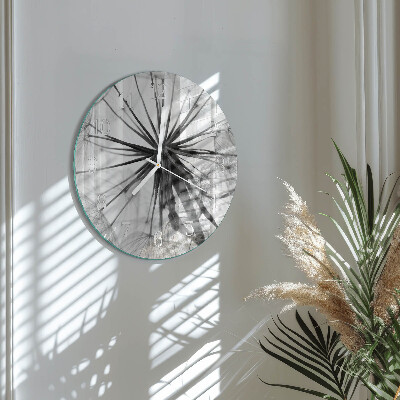 Round wall clock Dandelion