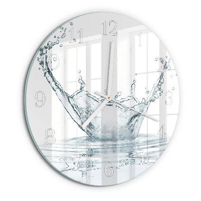 Round wall clock Water