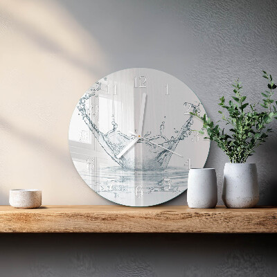 Round wall clock Water