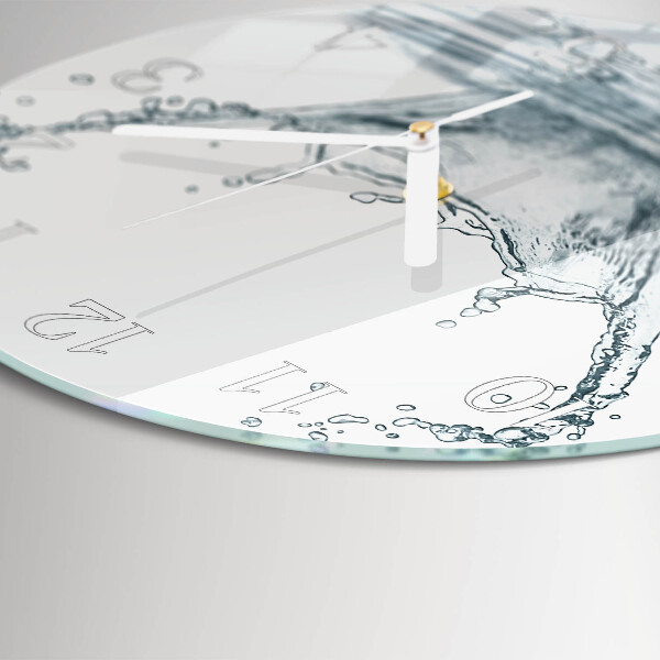 Round wall clock Water