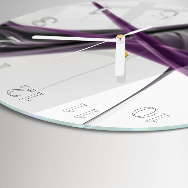 Round wall clock Abstract Smoke