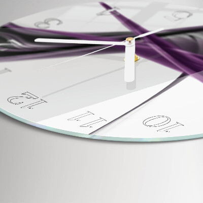 Round wall clock Abstract Smoke