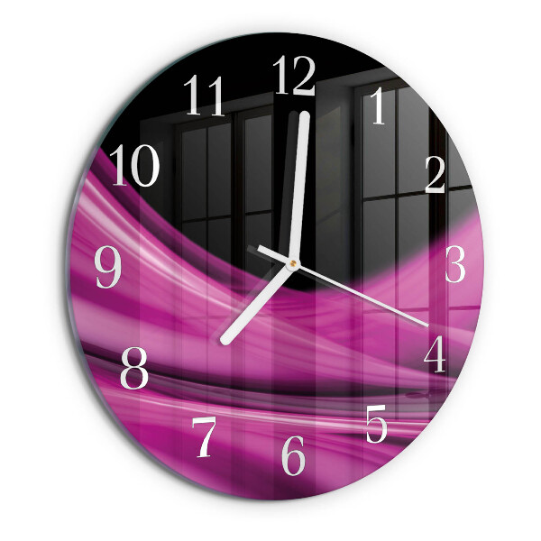 Round wall clock Abstract Lines