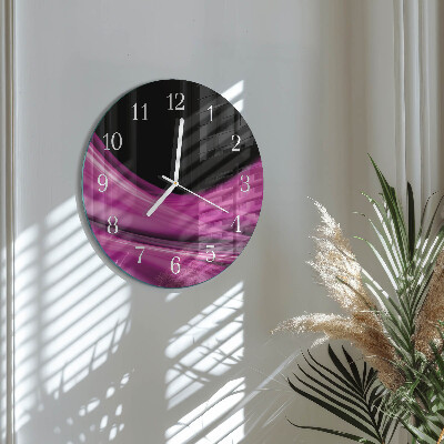 Round wall clock Abstract Lines